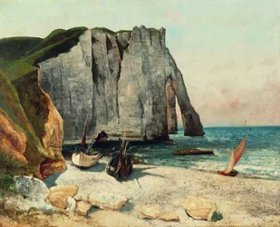 Die Klippen von Etretat, der Hafen von Avale